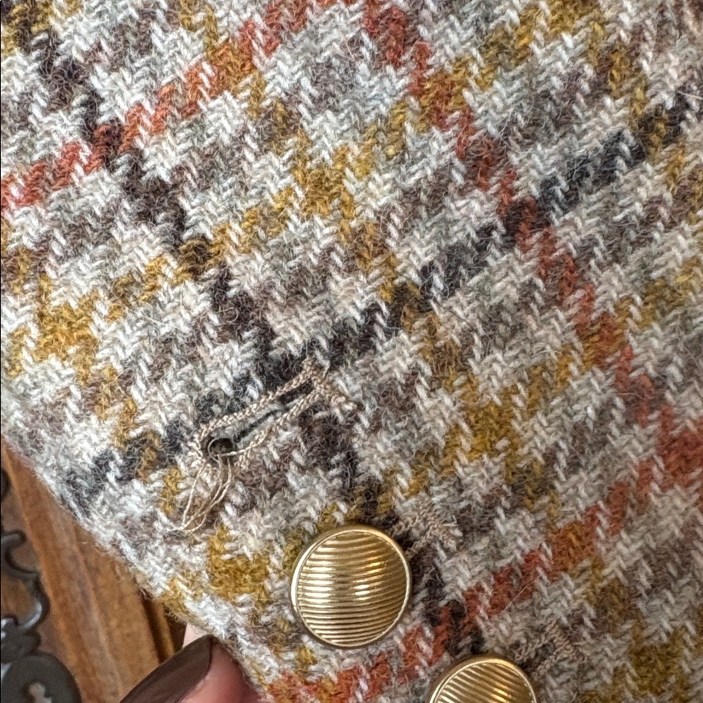 L'AGENCE Multicolor Plaid Double-Breasted Blazer - Picture 8 of 16